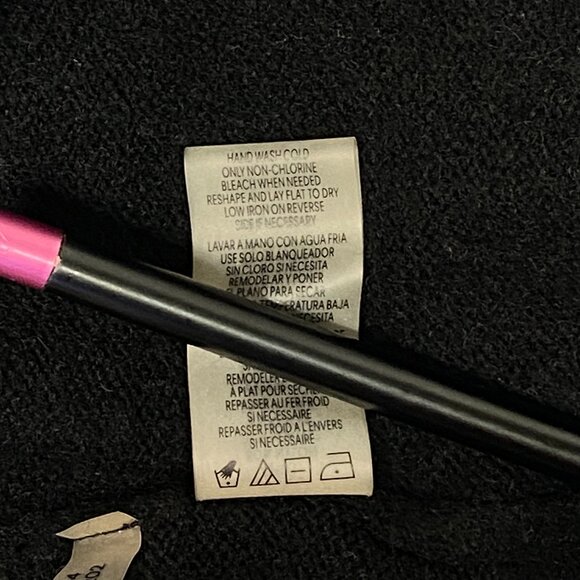 Calvin Klein Turtleneck Fuzzy Soft Knit Pull Over Sweater Black L Long Sleeve - Picture 12 of 13